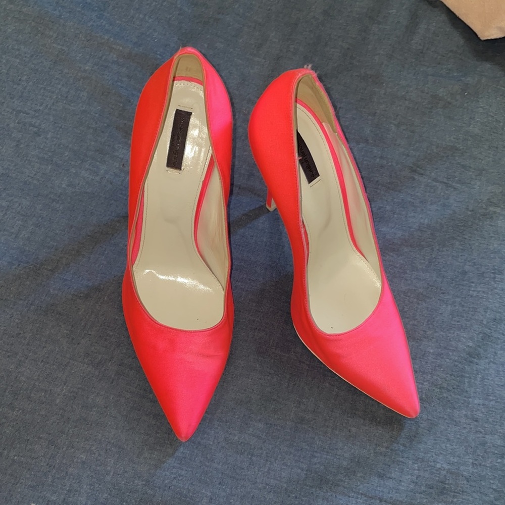 Emanuel Ungaro Neon Pink Stilettos